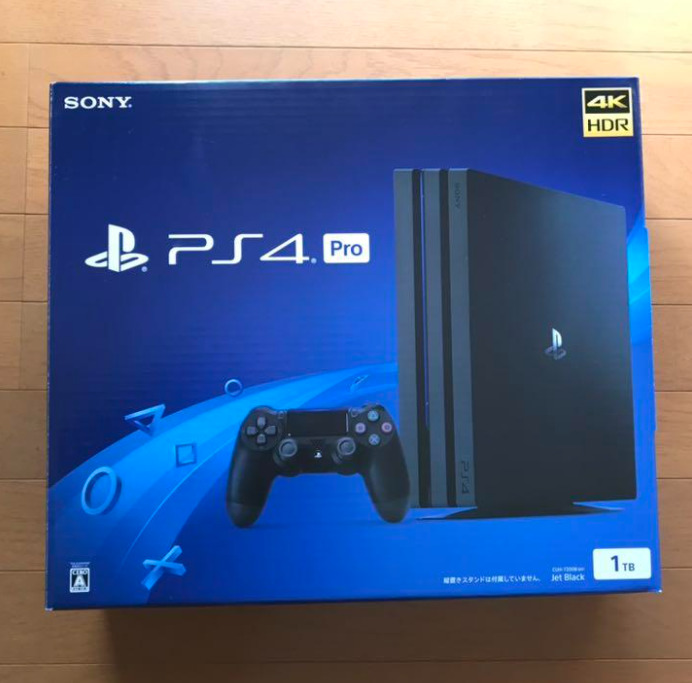 SONY PS4 PlayStation 4 Pro Jet Black 1TB CUH-7200B B01 Japan Fedex Shipping