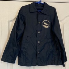 Vintage Kennedy Space Center Blue Windbreaker Jacket Mens Youth Boys Large 10-12