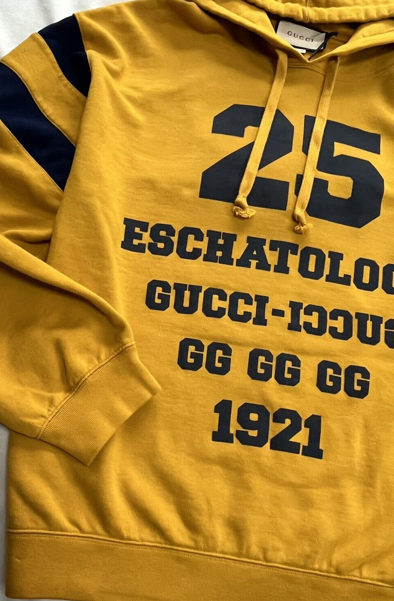 GUCCI 25 Eschatology Cotton Hoodie in Yellow | eBay GUCCI 25 Eschatology Cotton Hoodie in Yellow | eBay