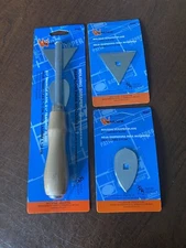 WARNER PAINT MOLDING SCRAPER PUTTY GLASSING KNIVE  WITH  4 BLADES SHIPS FREES