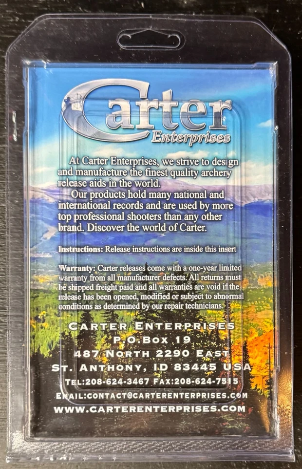 Carter Enterprises 1st Choice 24 3 Finger Black Thumb Release Aid New - Image 2 of 3