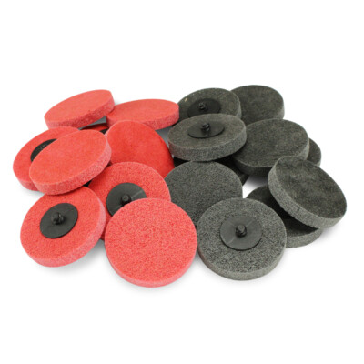 100 Pack - 3'' Quick Change Surface Preparation Disc Non-Woven Die Grinder Pads