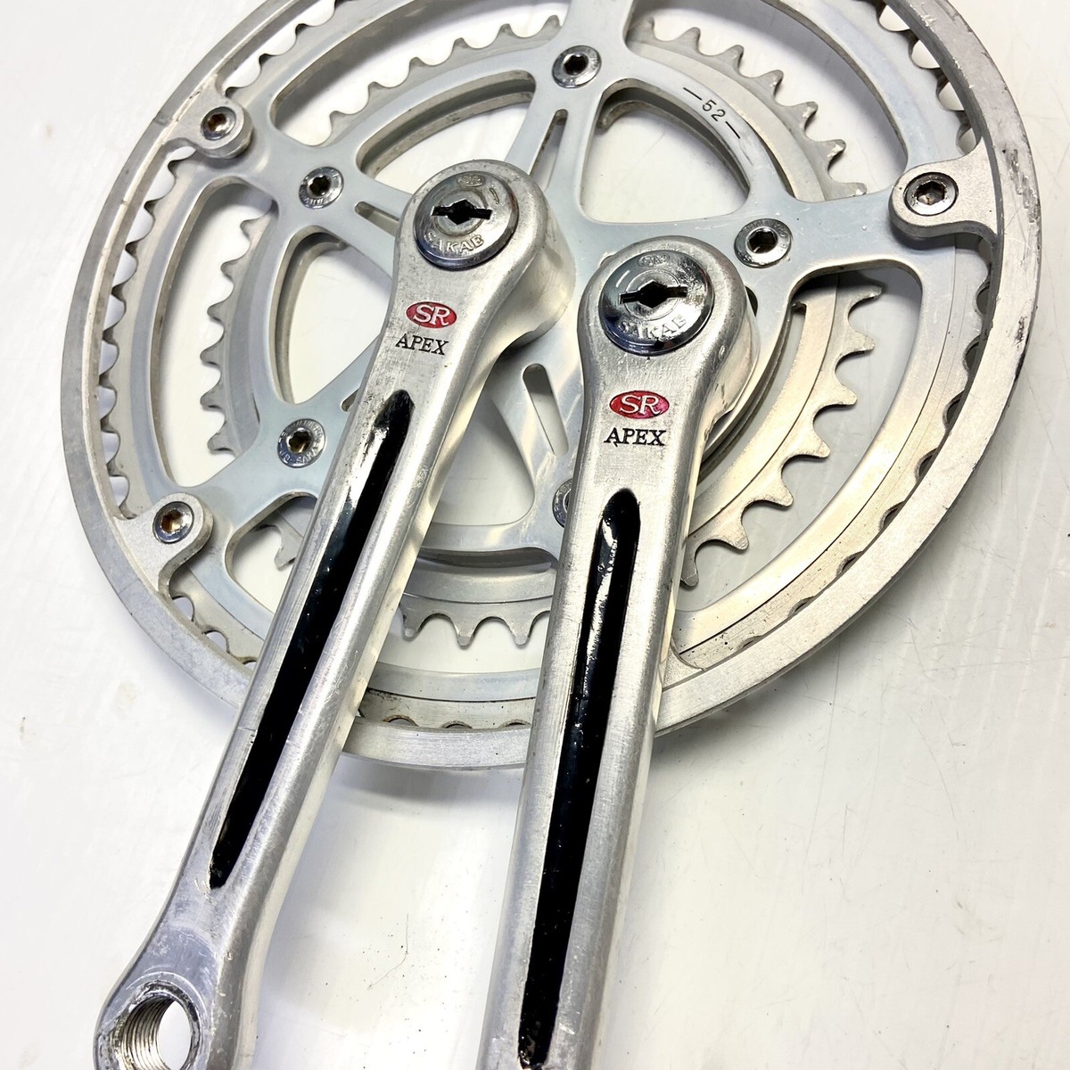 VINTAGE SR SAKAE RINGYO APEX 165MM CRANKSET 40/52T W/ CHAIN VINTAGE SR SAKAE RINGYO APEX 165MM CRANKSET 40/52T W/ CHAIN