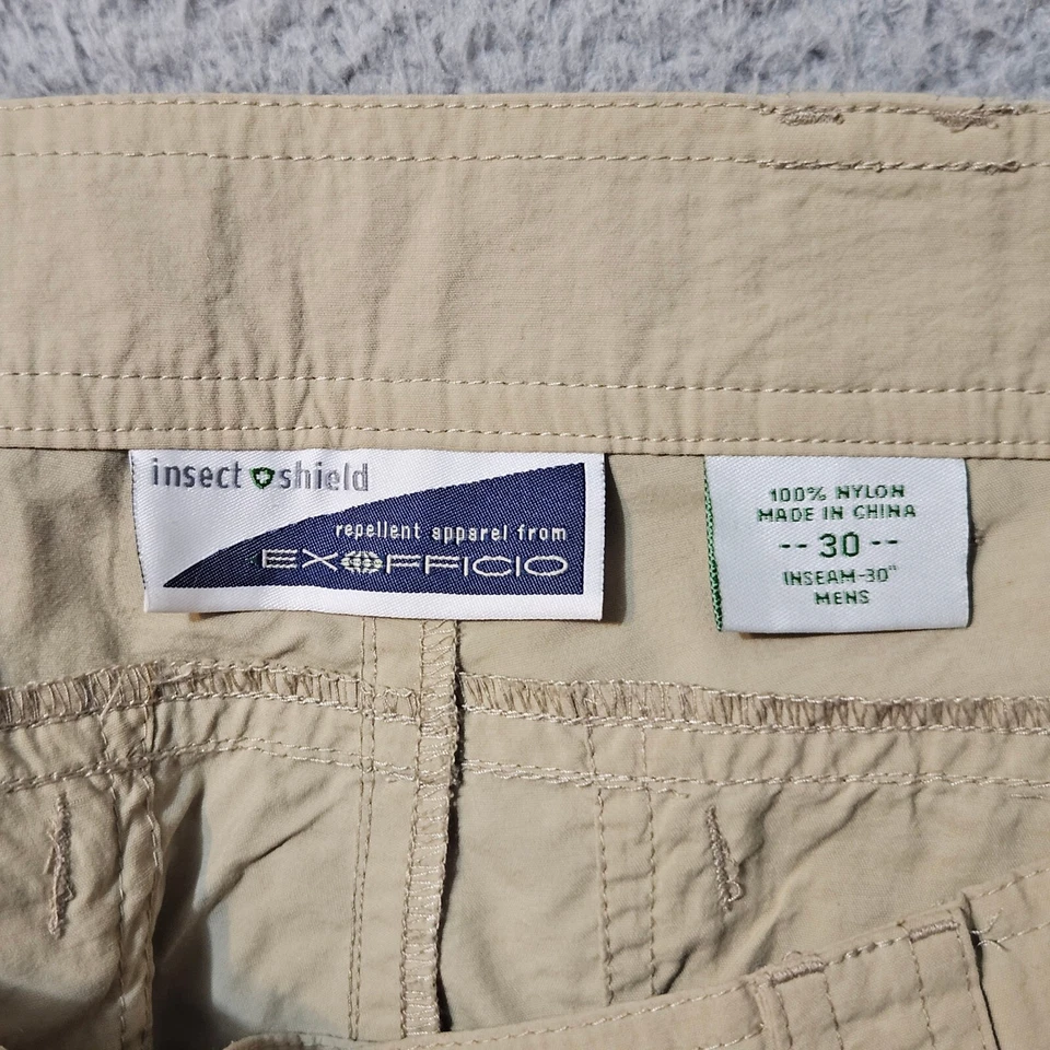 ExOfficio Pants Mens Size 30 x 28 Beige Nylon Gorpcore Hike Bugs Away Outdoor - Image 3 of 4