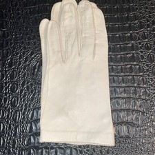 Meyers Make Vintage Cream Leather Gloves Size 6.5 NWT