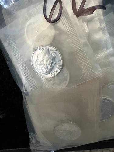 1963 Silver Proof Roosevelt Dime Roll 50 Coins 90% SILVER Cello Wrapped