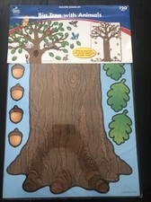 Big Tree with Animals Bulletin Board Set. Free Shipping