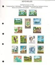 Seychelles 1962 QEII Set Mint Hinged