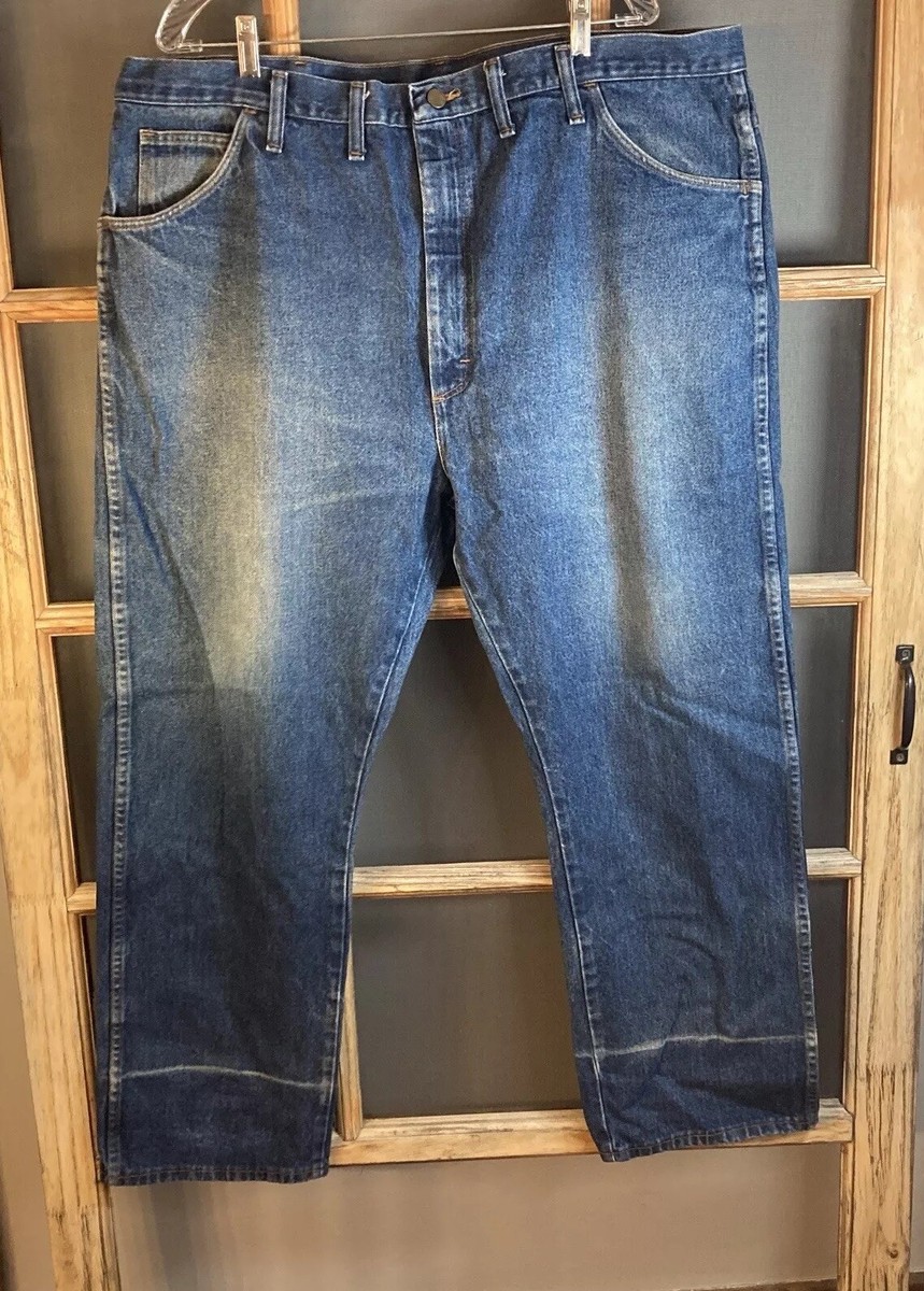 Legendary Gold Men's Blue Denim Jeans Size 44x32, Some Distressing