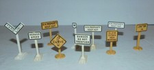 NEAT MODEL RAILROAD PLASTIC SIGN JOB LOT PROBABLY HO SCALE