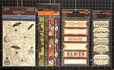 Recollections HALLOWEEN Stickers WHITE HAUNTED LABELS CUTE GHOSTSMUMMIES BORDERS