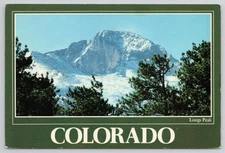 Longs Peak Colorado Rocky Mountain National Park CO Colorado Postcard