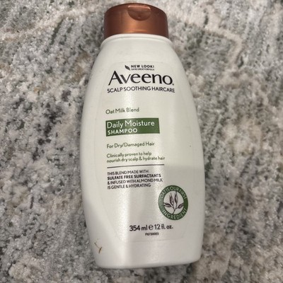Aveeno Farm-Fresh Oat Milk Sulfate-Free Shampoo 12 Fl Oz (Pack of 1),
