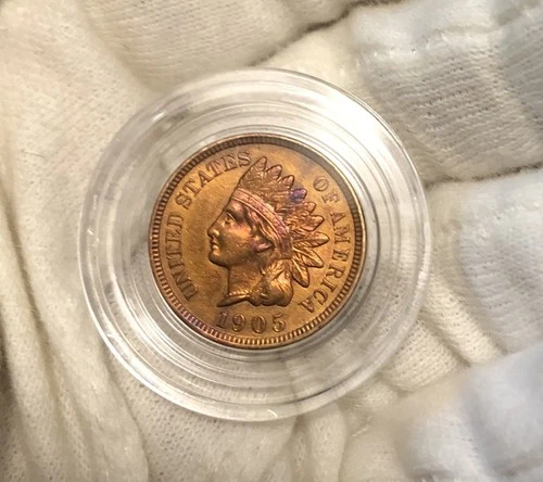 1905 Indian Head Cent BU RED CONDITION