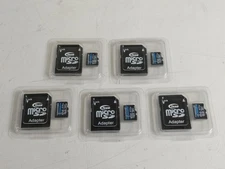 Lot of 5 TeamGroup Elite A1 Micro SDXC UHS-I U3 V30 w/adapter 128GB memory cards