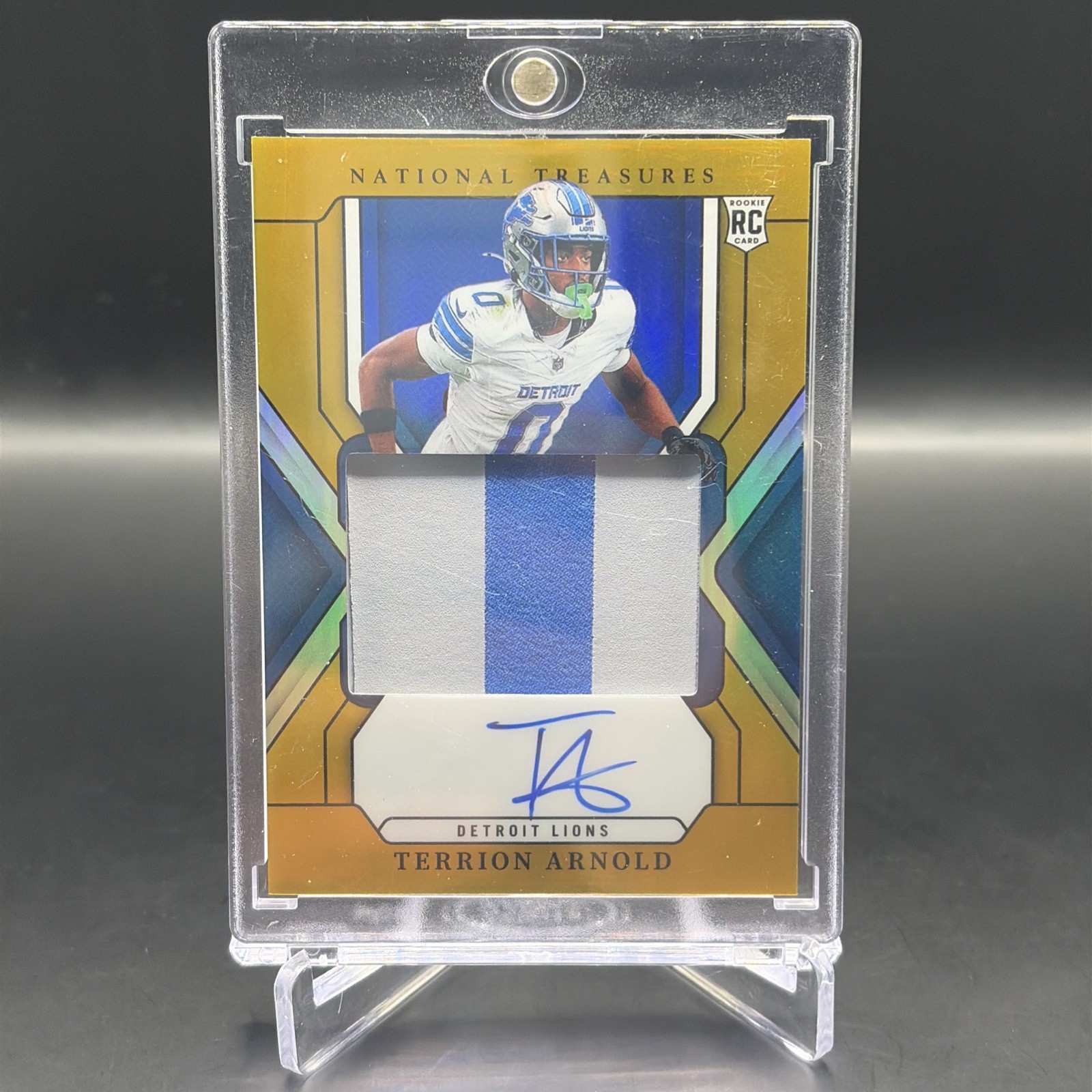 Terrion Arnold Panini National Treasures #185 Gold