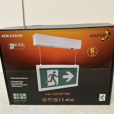 4 in 1 LED AUSSTIEGSSCHILD 