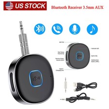 Bluetooth Receiver 3.5mm AUX Car Adapter Wireless Audio Receiver for Home Stereo