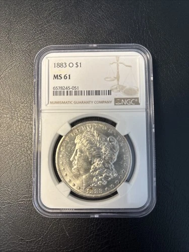 1883-O Morgan Silver Dollar $1 - NGC MS61 - New Orleans