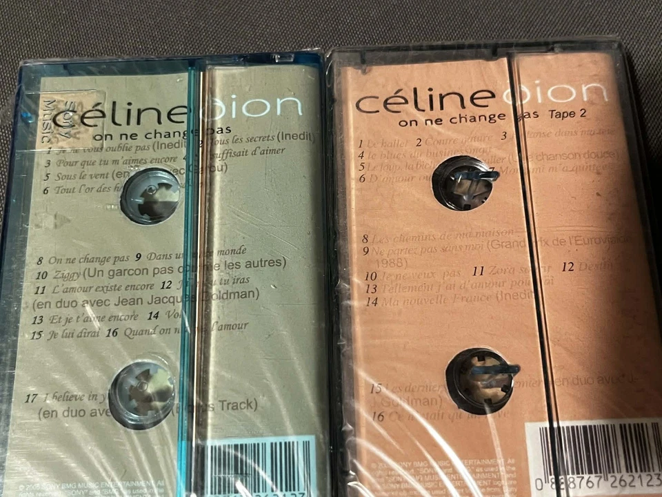Celine Dion: On Ne Change Pas ULTRA RARE SEALED French Cassette Tape 1 & 2 New - Image 3 of 3