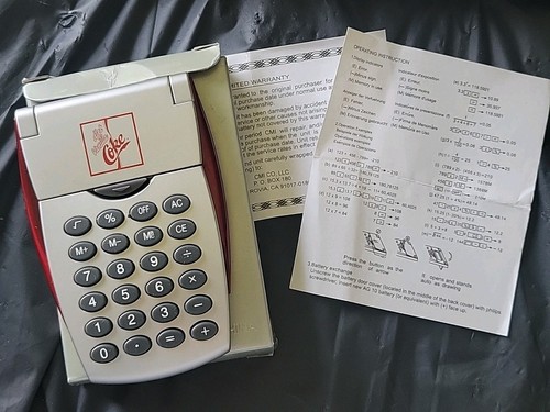 Rare Vintage Diet Vanilla Coca Cola Coke Calculator Promotional Tested Works