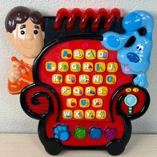 Silla Cuaderno Vintage Pistas Azules Joe Letra de Aprendizaje ABC Juguete Educativo Funciona