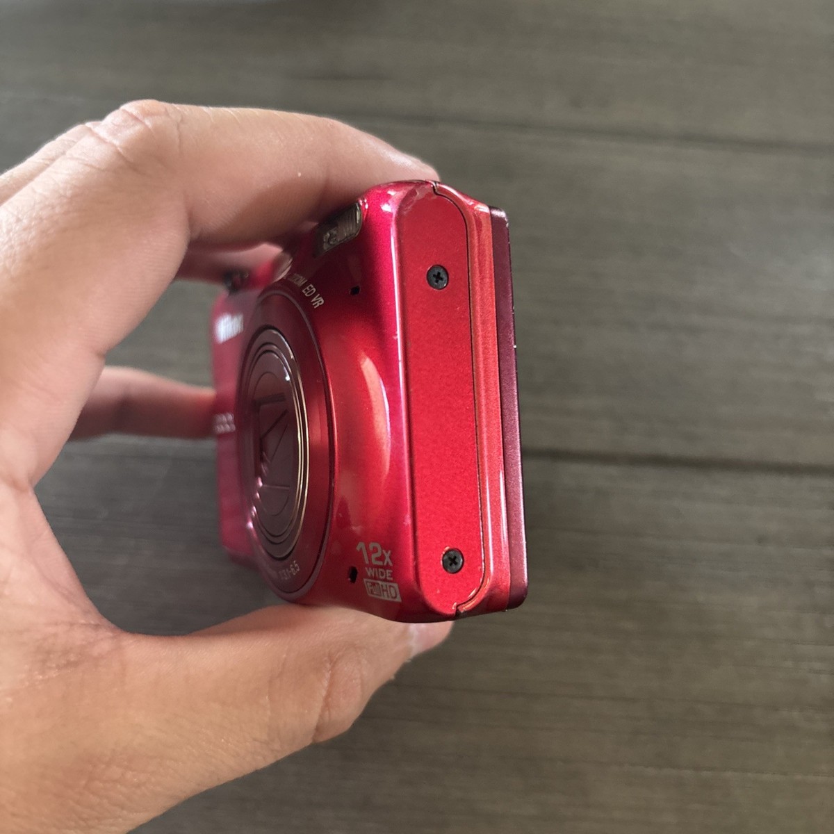 Nikon CoolPix S6500 Red 16.0MP Compact Digital Camera Parts/Repair