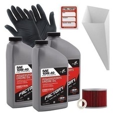 Factory Racing Parts 10W40 3 QT Oil Change Kit For Kawasaki KLE250 1993-2003 49.32 per gallon