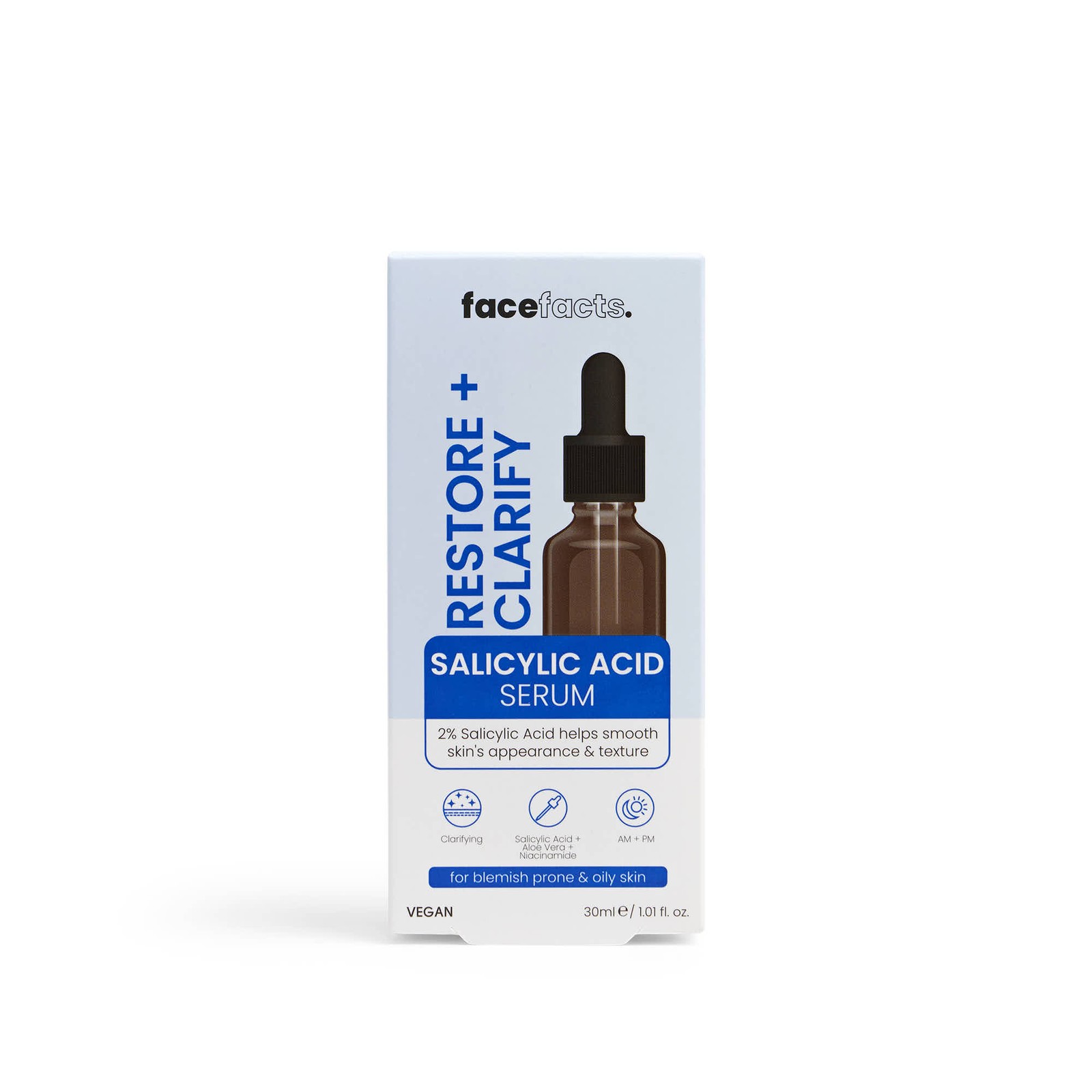 Face Facts Salicylic Acid Facial Serum Restore + Clarify Vegan - 30ml