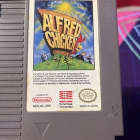 Alfred Chicken Nintendo NES 1994 Authentic Tested Works Great G2U