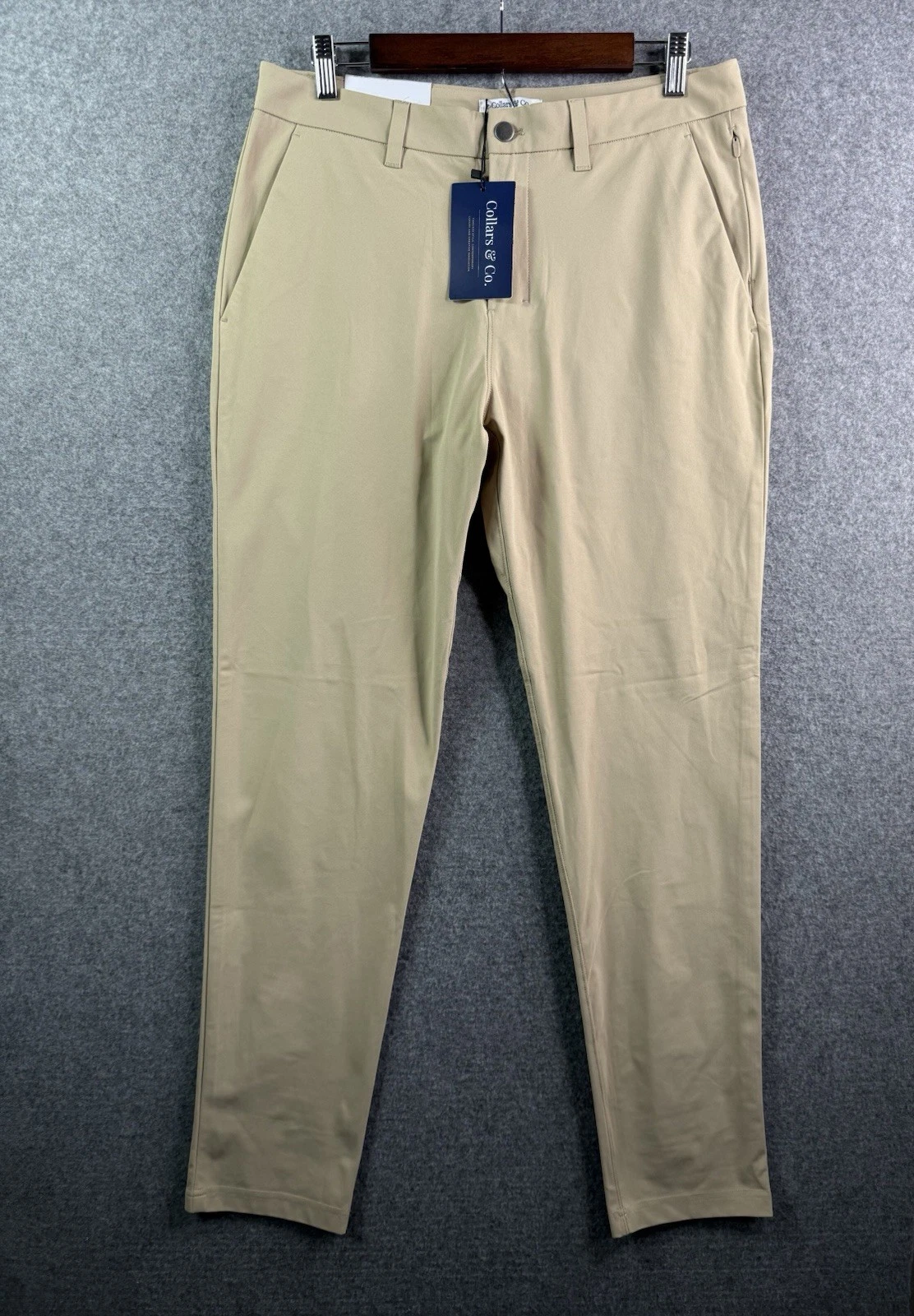 Collars & Co Beige Apex Tech Pant Tailored Fit Men's 32x32 (fit 33x31) NEW