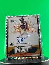 2025 Topps WWE Chrome Geometric EDRIS ENOFE Autographed NXT Card