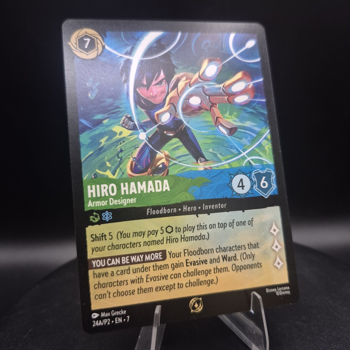Disney Lorcana - Hiro Hamada Armor Designer (Participant Promo) 24A/P2 - NM | eBay Disney Lorcana - Hiro Hamada Armor Designer (Participant Promo) 24A/P2 - NM | eBay