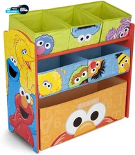 Sesame Street 6 Bin Design and Store Toy Organizer by 2.2 Pounds