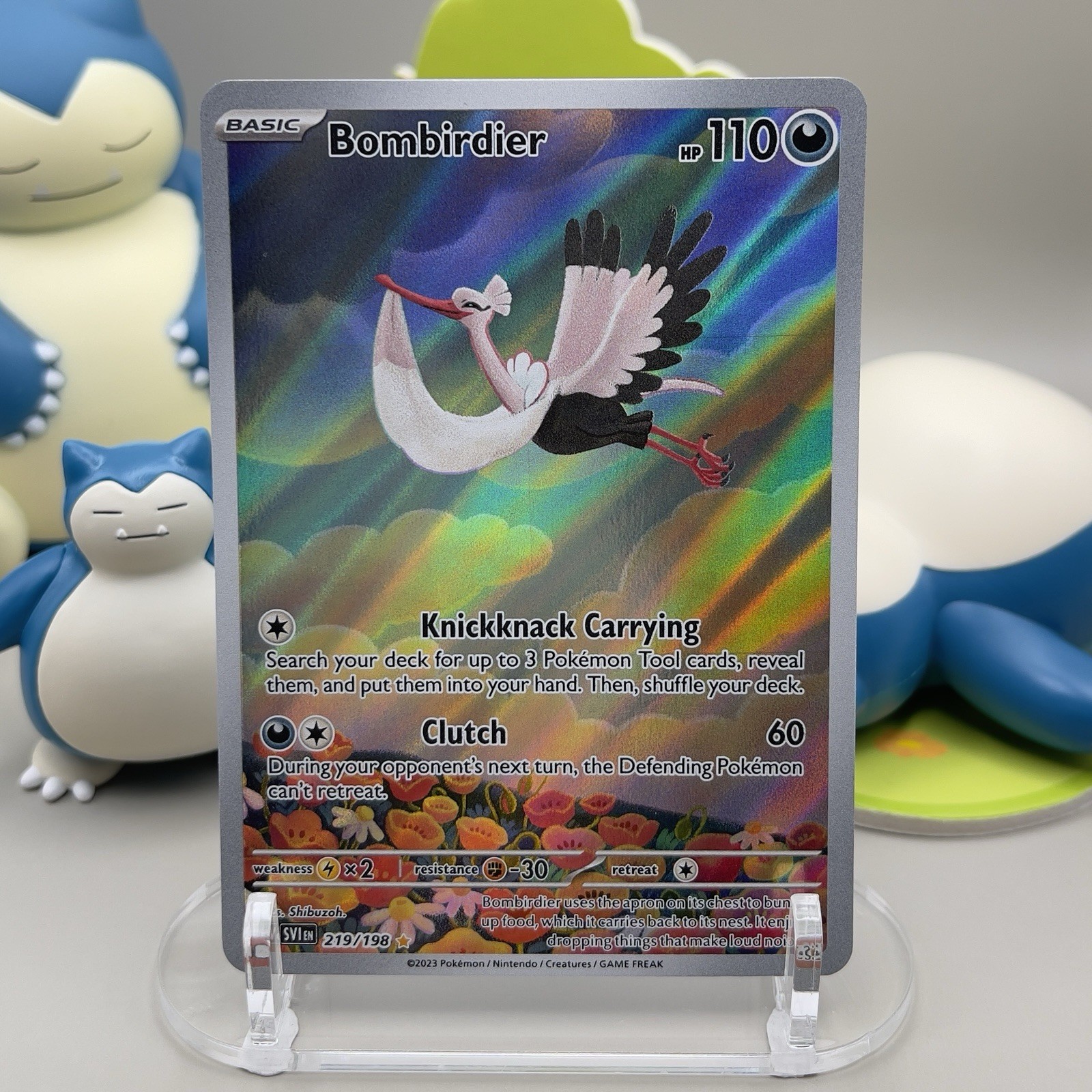 Bombirdier - 219/198 - Scarlet Violet Base Illustration Rare Pokemon TCG NM