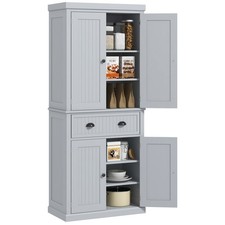 72" Kitchen Pantry Storage Cabinet with Drawer, Adjustable Shelves