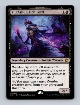 Zul Ashur, Lich Lord 77 FDN -MTG TCG- LP