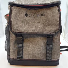 Columbia Insulated Backpack Cooler Ice Chest Gray & Black Excellent Condition