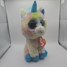 TY Beanie Babies Boos 6" BLITZ Unicorn Plush Stuffed Animal Toy