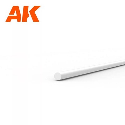 AK Interactive AK6536 - Rod 0.50 diameter x 350mm - STYRENE STRIP