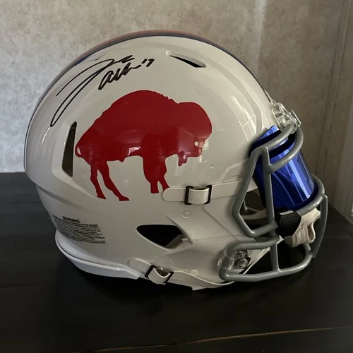 Josh Allen Full-Size Authentic Autographed Helmet Visor & Beckett Authenticated