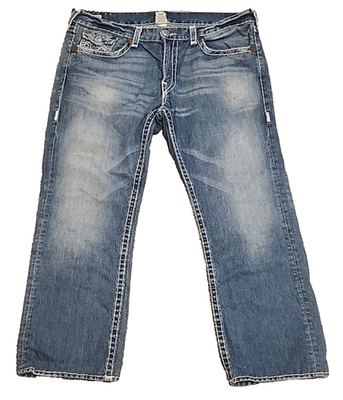 TRUE RELIGION size 42 30 Mens SUPER T Ricky Thick Stitch Vintage