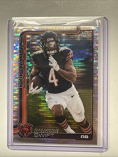 2025 Topps Chrome #53 D'Andre Swift Pulsar Chicago Bears