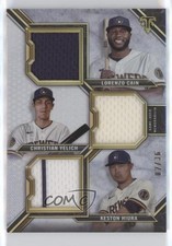 2021 Topps Triple Threads Relic Combos 2/36 Keston Hiura Christian Yelich ni4