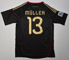 Thomas Muller Jersey XL Germany 2010 World Cup Away Black #13 Vintage Retro Kit