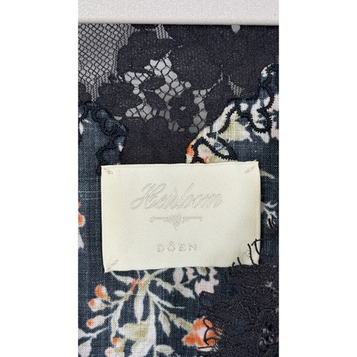 Heirloom Doen Graciella Midi Dress Foxglove Floral Womens Size Medium New Black - Picture 13 of 17
