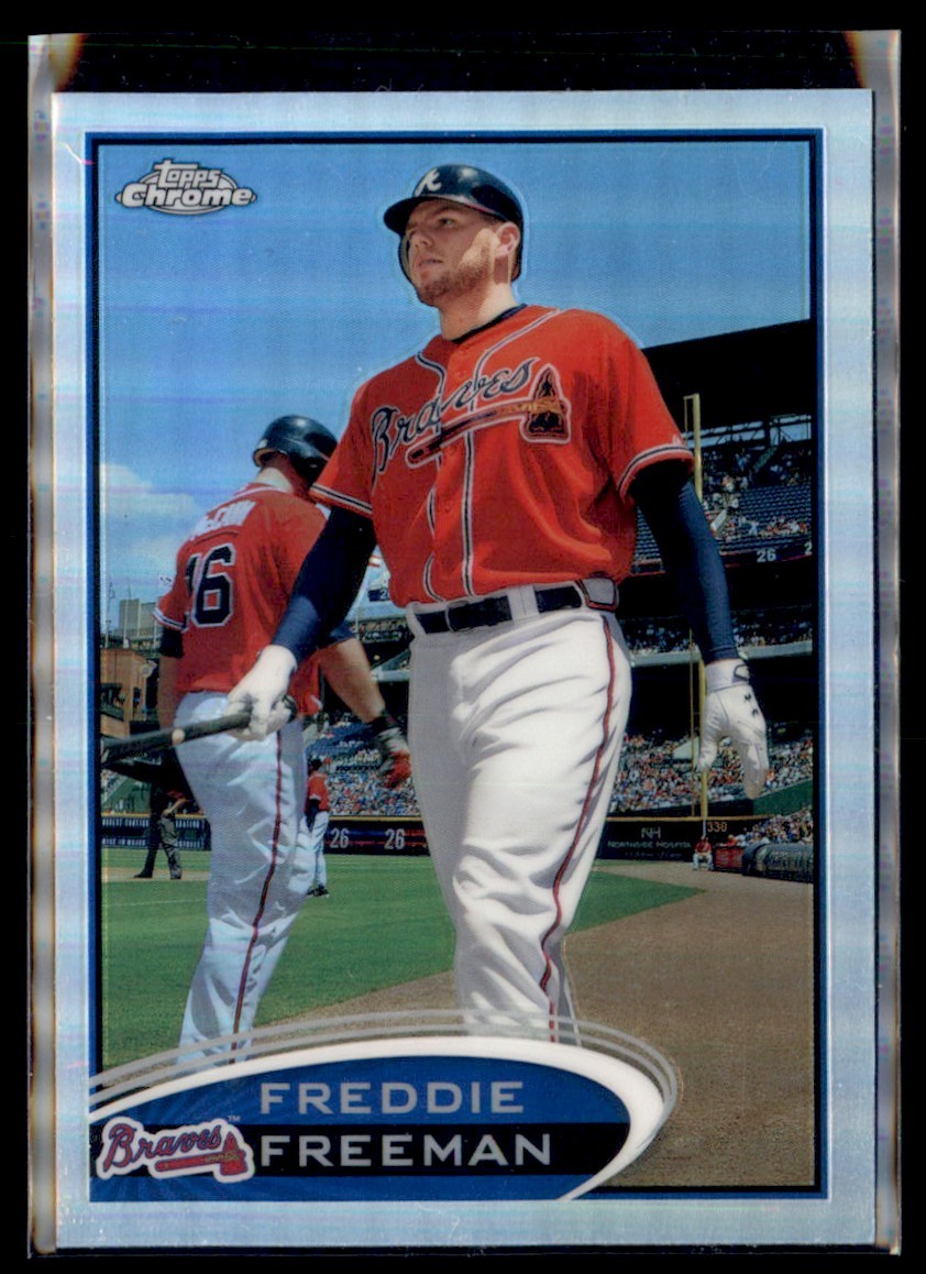 2012 Topps Chrome Refractor Freddie Freeman Atlanta Braves #19
