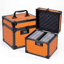 Fashion Trading Card Storage Box with Lock Waterproof Case Fits 60 Pokémon Cards