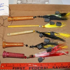 Lot of 5 Custom Trolling Lures 6-11" Kingfish King Mackerel Bluefish Bonita LT#E