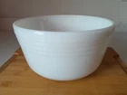 Vintage 1950s Pyrex #10 9" Hamilton Beach White Milk Glass Ribbed Mixing Bowl